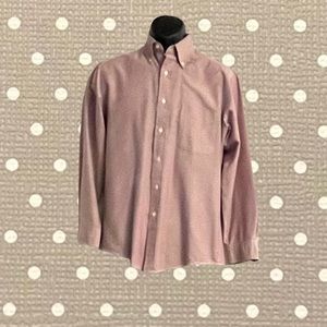 L.L Bean Mens Mauve Long sleeve button down shirt.  Size 15-33